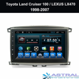 Double Din Car Radio GPS Lexus LX470 Toyota Land Cruiser 100